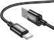 Hoco X89 Braided USB 2.0 Cable USB-C male - USB-A Μαύρο 1m