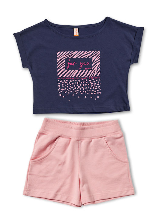 Kinder-Set mit Shorts Sommer 2Stück Blau