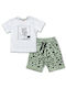 Kinder-Set mit Shorts Sommer 2Stück Weiß