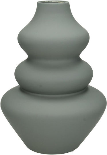 ArteLibre Βάζο Κεραμικό Γκρι Φ15xΥ22cm