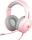 Redragon H270P Over Ear Gaming Headset with Connection 2x3.5mm / USB Pink