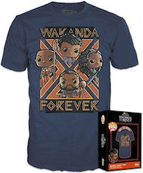 Funko Pop! / Pop! Tees Marvel: Pantera Neagră - Wakanda Forever (S) - Ediție limitată Ediție Specială