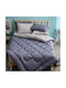 Charalambidis Textiles Solid Pillowcase Set with Envelope Cover Beige 52x72cm.