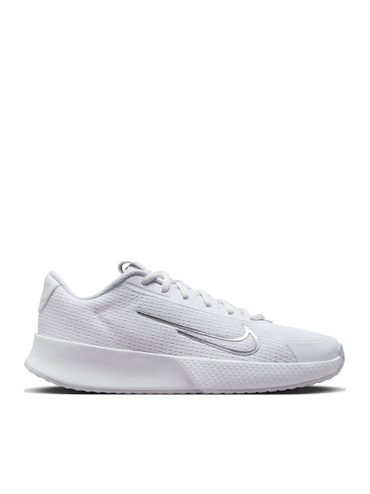 Nike Court Vapor Lite 2 Γυναικεία Παπούτσια Τένις για Όλα τα Γήπεδα White / Metallic Silver