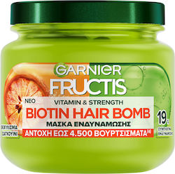 Garnier Fructis Biotin Hair Bomb Μάσκα Μαλλιών για Ενδυνάμωση 320ml