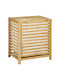 HomCom Wäschekorb aus Bamboo mit Deckel 50x36x60cm Braun