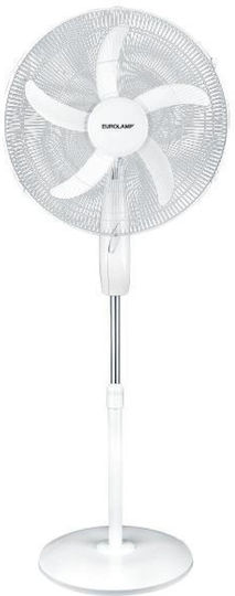 Eurolamp Pedestal Fan 60W 50cm Diameter White