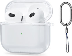 Tech-Protect Flexair Plastic Case with Keychain Transparent for Apple AirPods 3