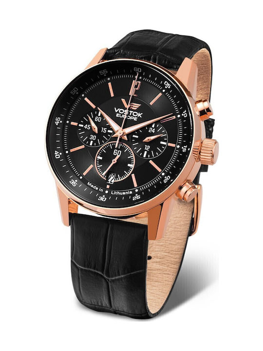 Vostok Europe Ceas Baterie cu Curea din Piele