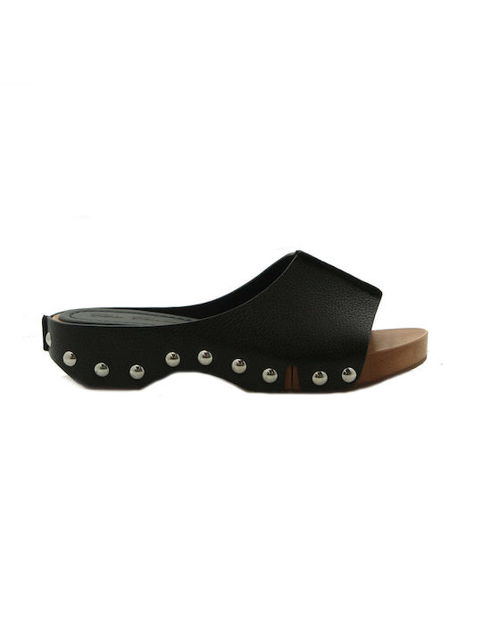 Mules GN-LUNA Black Leather