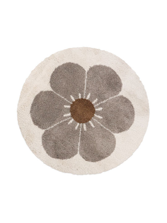 Nattiot Bohemian Daisy Kinder Teppich Taupe Run...