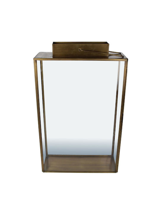 ArteLibre Laterne Metallisch Gold 28x11x46cm 1Stück