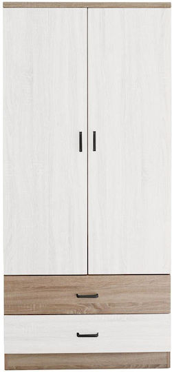 Δίφυλλη Ντουλάπα 80x52x190cm