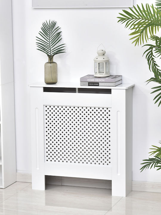 HomCom Κάλυμμα Καλοριφέρ από MDF Λευκό 78x19x82cm