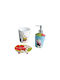 Eurocasa Ceramic Bathroom Accessory Set Multicolour 3pcs