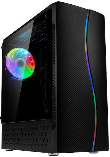Kolink Inspire K5 ARGB Gaming Midi Tower Κουτί Υπολογιστή με Πλαϊνό Παράθυρο Μαύρο