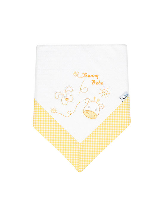 Bunny Bebe Pique Swaddle Blanket Yellow 90x90cm