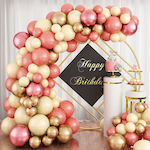 Ebest Σετ Μπαλόνι γιρλάντα - Γενεθλίων Διακοσμητικό - πάρτι pink gold 84 τεμ