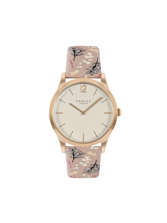 Radley Uhr mit Rose Gold Lederarmband