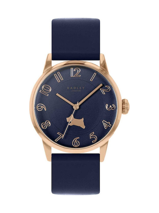 Radley Damen Uhr mit Blau Lederarmband