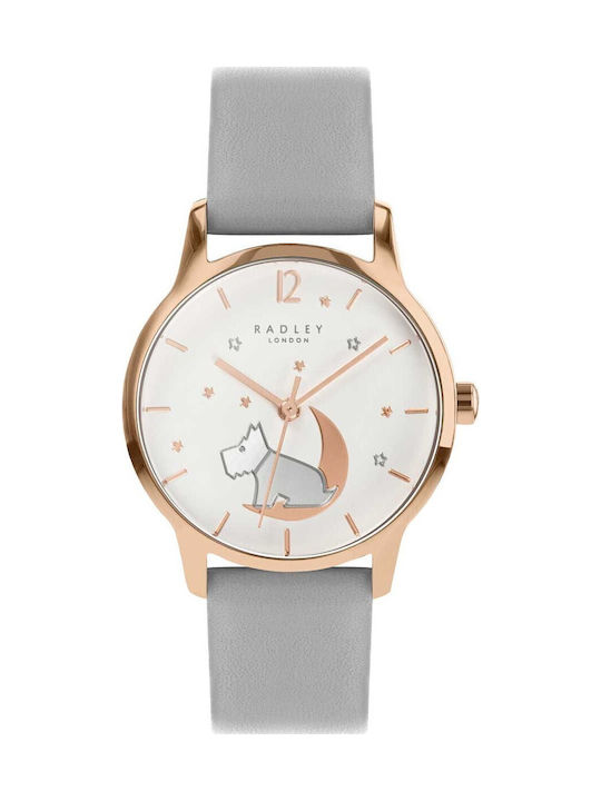 Radley Дамски Часовник 30.5мм Кварцов със Сива Кожена Каишка