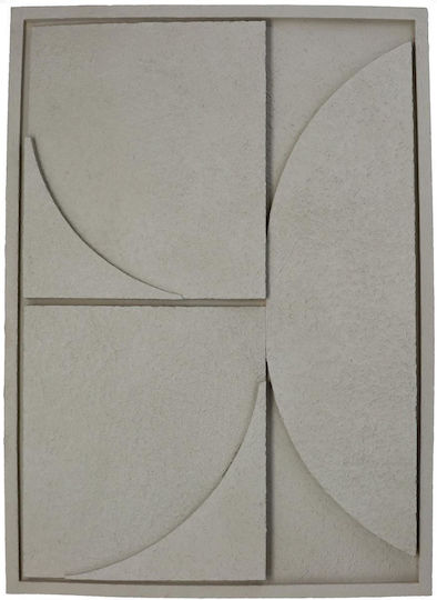 ArteLibre Beige Polyresin Wall Decor 49.5x4.5x69.5cm