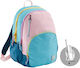 Miquelrius Katy School Bag Trolley Junior High-High School Multicolour with Water Bottle Holder 27Liters