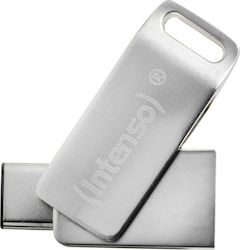 Intenso cMobile Line 128GB USB 3.1 Stick mit Verbindung USB-C Silber