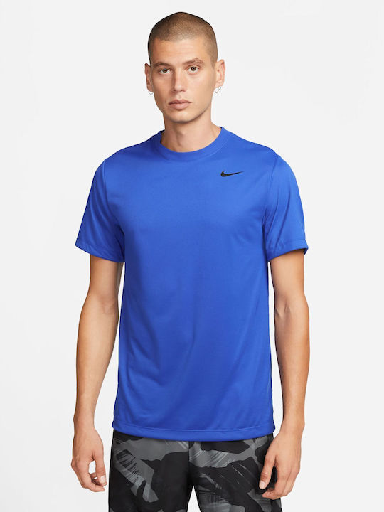 Nike Dri-FIT Dri-Fit Αθλητικό T-shirt Μπλε
