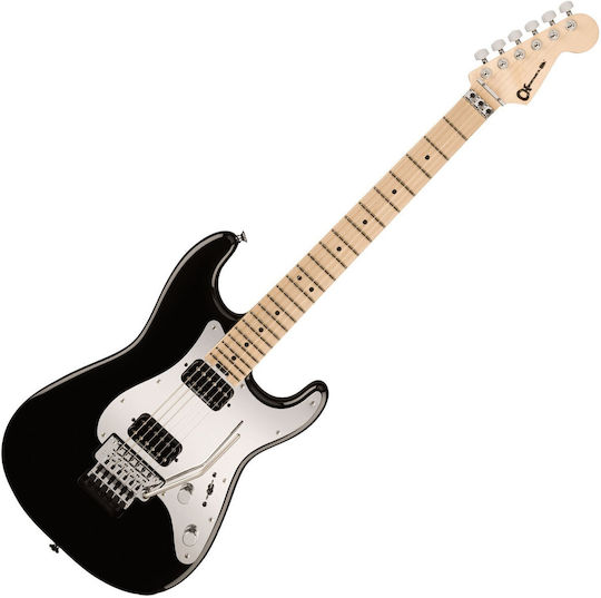 Charvel Pro-Mod So-Cal Elektrische Gitarre Stratocaster mit HH Tonabnehmerkonfiguration Schwarz