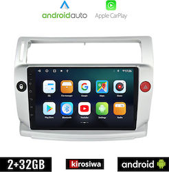 Kirosiwa Car-Audiosystem für Citroen C4 2004-2010 (Bluetooth/USB/AUX/WiFi/GPS/Apple-Carplay/Android-Auto) mit Touchscreen 9"