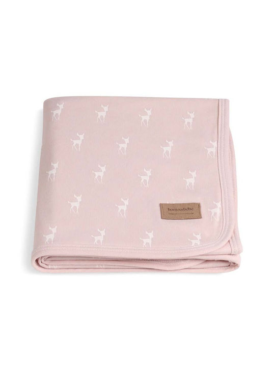 Bonjour Bebe Swaddle Blanket Pink 65x80cm