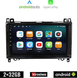 Kirosiwa Car-Audiosystem für Mercedes-Benz B Klasse Citroen Berlingo (W245) 2005-2012 (Bluetooth/USB/AUX/WiFi/GPS/Apple-Carplay/Android-Auto) mit Touchscreen 9"