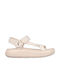 Skechers Pop Ups 3.0 Damen Flache Sandalen in Beige Farbe