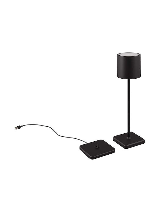 Trio Lighting Fernandez Tabletop Decorative Lamp LED Battery Black