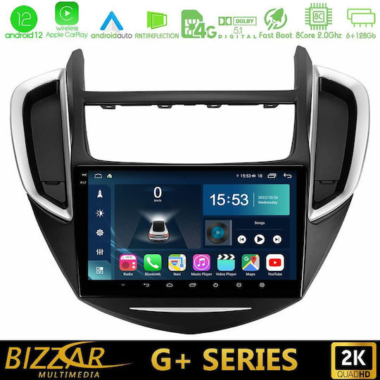 Bizzar Auto-Audiosystem für Hyundai i10 Chevrolet Trax 2013-2020 (Bluetooth/USB/WiFi/GPS/Apple-Carplay/Android-Auto) mit Touchscreen 9"