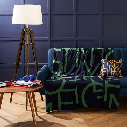 Tommy Hilfiger Logomania Πολυθρόνας Π130xΜ170cm Πράσινο