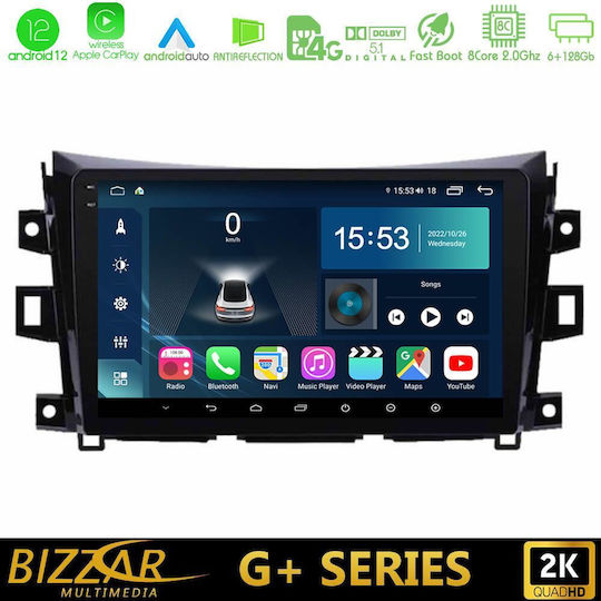 Bizzar Ηχοσύστημα Αυτοκινήτου για Nissan Navara / NP300 2016 (Bluetooth/USB/WiFi/GPS/Apple-Carplay/Android-Auto) με Οθόνη Αφής 9"