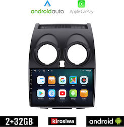 Kirosiwa Sistem Audio Auto pentru Nissan Qashqai 2006-2013 (Bluetooth/USB/AUX/WiFi/GPS/Apple-Carplay/Android-Auto) cu Ecran Tactil 9"