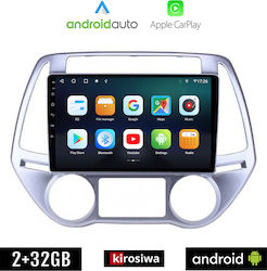 Kirosiwa Car Audio System for Hyundai i20 2008-2013 (Bluetooth/USB/AUX/WiFi/GPS/Apple-Carplay/Android-Auto) with Touch Screen 9"