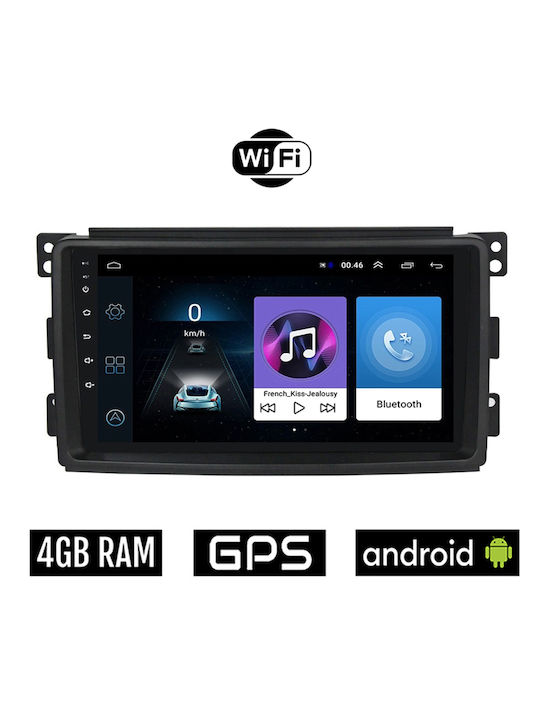 Ηχοσύστημα Αυτοκινήτου για Smart ForFour / ForTwo 2004-2007 (Bluetooth/USB/AUX/WiFi/GPS/Apple-Carplay/Android-Auto) με Οθόνη Αφής 9"