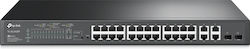 TP-LINK TL-SL2428P V4 v4 Unverwaltet L2 Switch mit 28 Ports Ethernet und 2 SFP Ports