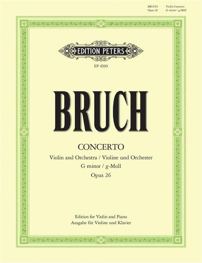 Edition Peters Max Bruch - Violin Concerto No. 1 in G Minor, Op. 26 für Geige