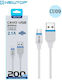 Newtop CU09 USB 2.0 Cable USB-C male - USB-A Λευκό 2m