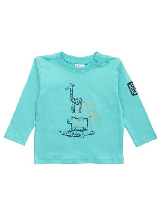 Funky Kids Blouse Long Sleeve Turquoise