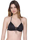 Luna Triangle Bikini Top Black