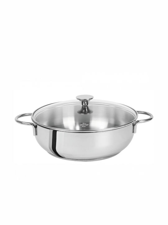 Cristel Master Ανοξείδωτη Ρηχή Κατσαρόλα 4lt / 26cm