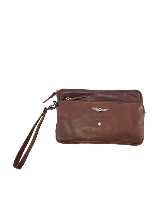 Leather Men's Bag Handbag Brown AM-356