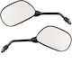 Motorcycle Mirrors Black 2pcs