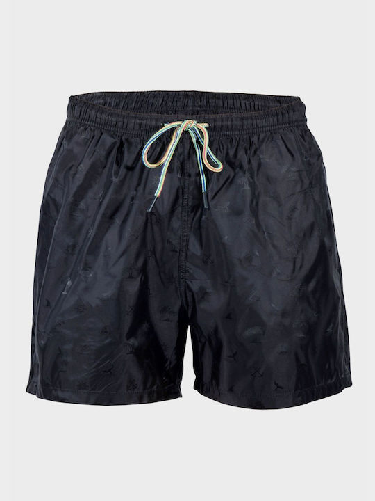 Men's Mayo shorts solid color pockets all print BLACK